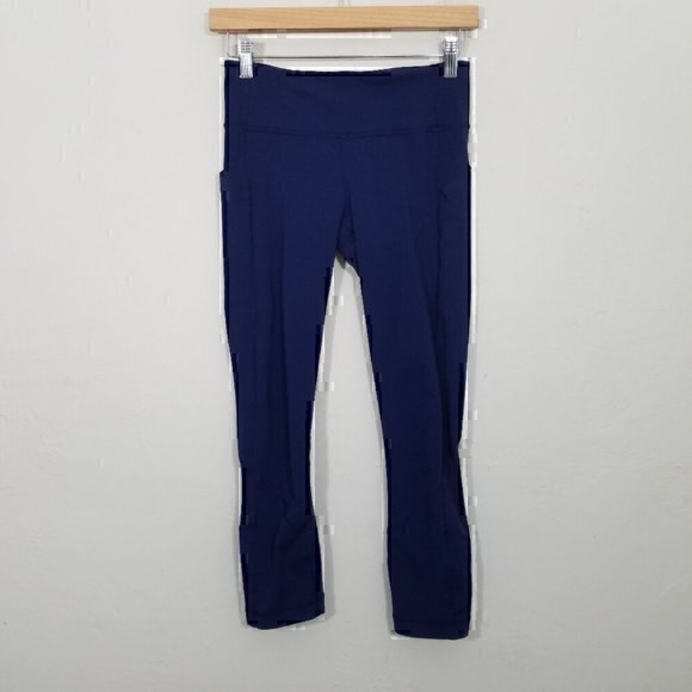 Lululemon Cropped Legging Blue Size 4